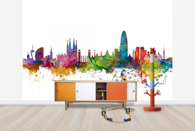 PHOTOWALL / Barcelona Skyline (e24174)