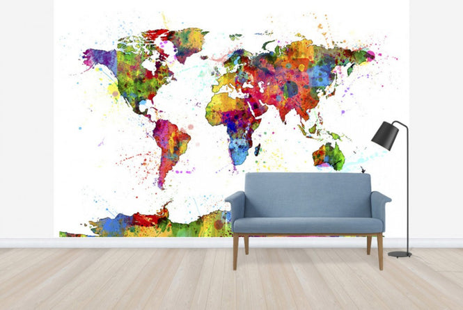 PHOTOWALL / Paint Splashes Map 2 (e24211)