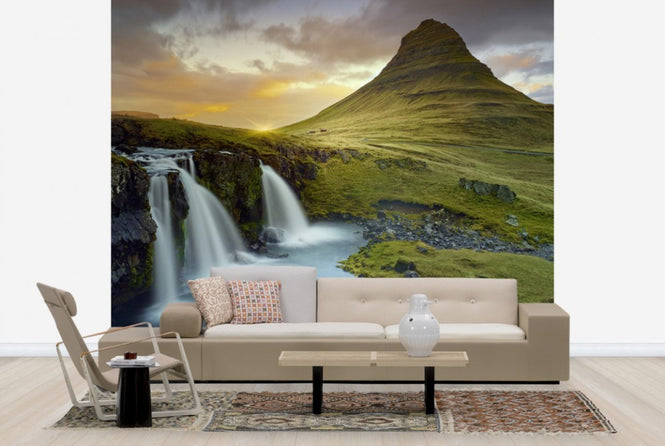 PHOTOWALL / Three Waterfalls - Iceland (e24315)
