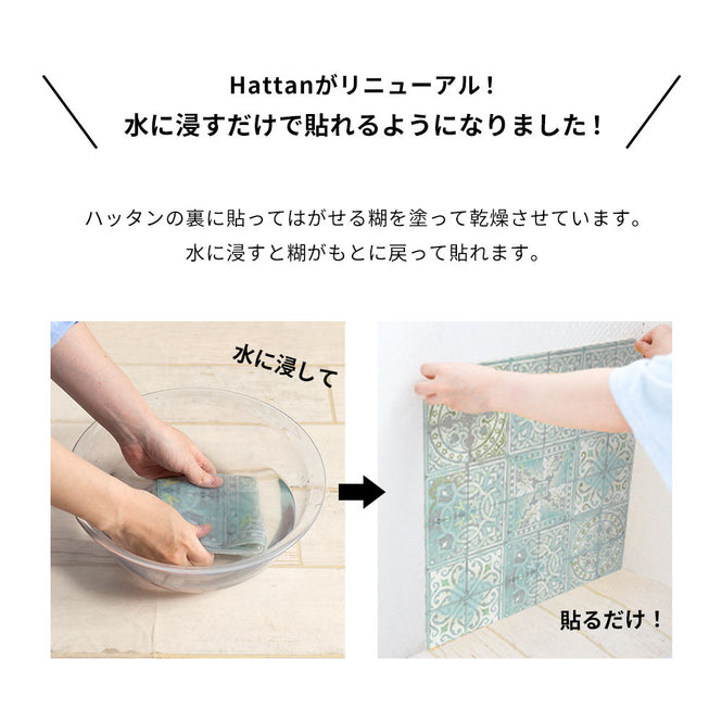 はがせる 壁紙 【Hattan Pattern】Louise Body / Patchwork Tea HLBY-09(6枚セット)