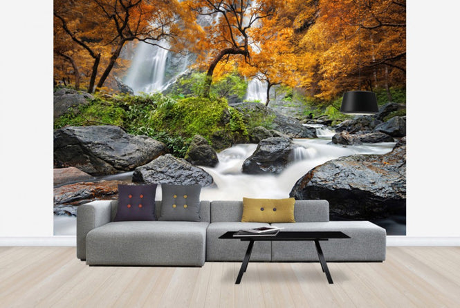 PHOTOWALL / Autumn Waterfall (e24585)