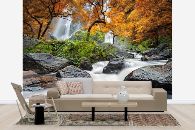 PHOTOWALL / Autumn Waterfall (e24585)