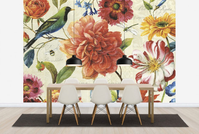 PHOTOWALL / Rainbow Garden Cream (e24884)