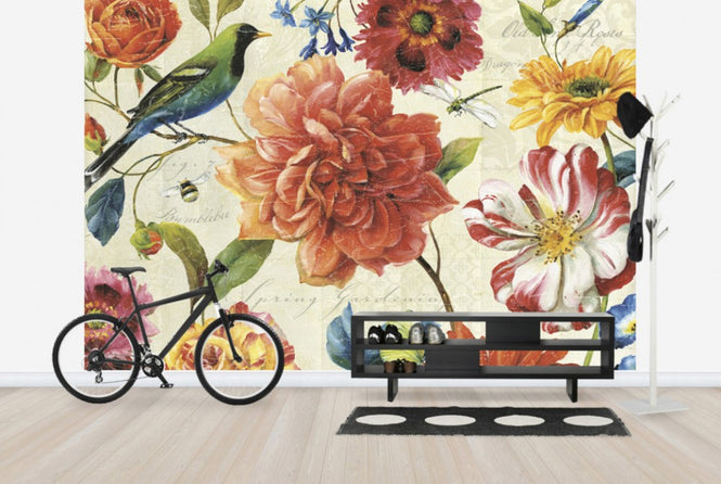 PHOTOWALL / Rainbow Garden Cream (e24884)