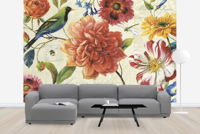 PHOTOWALL / Rainbow Garden Cream (e24884)