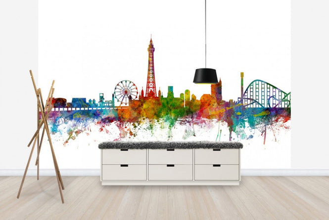 PHOTOWALL / Blackpool England Skyline (e24936)
