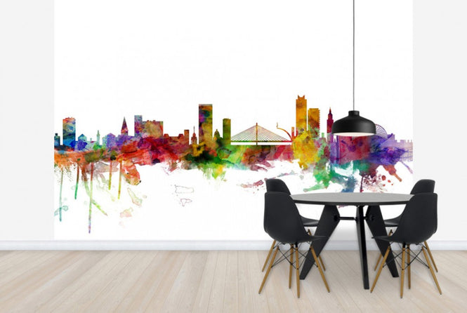 PHOTOWALL / Liege Belgium Skyline (e24959)