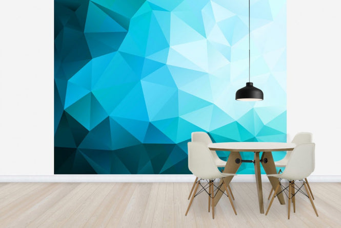 PHOTOWALL / Blue Polygonal (e25004)