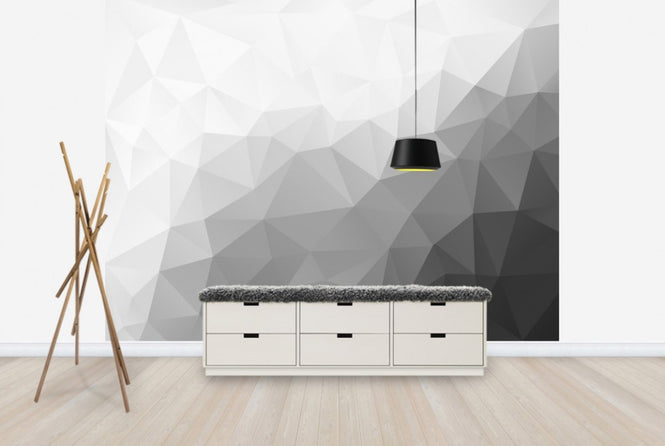 PHOTOWALL / Polygonal Grey Shades 2 (e25040)