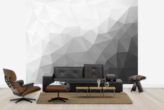 PHOTOWALL / Polygonal Grey Shades 2 (e25040)
