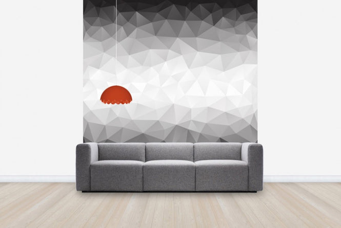PHOTOWALL / Polygonal Grey Shades (e25041)