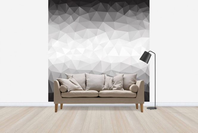 PHOTOWALL / Polygonal Grey Shades (e25041)