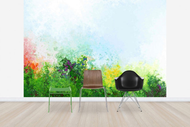 PHOTOWALL / Polygonal Trees in Fall Colors (e25043)