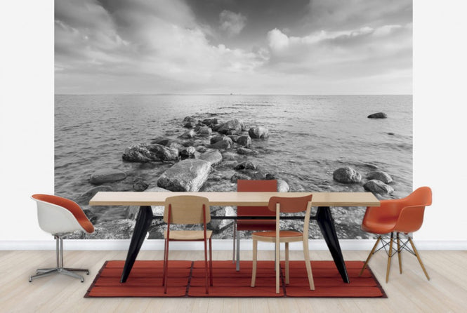 PHOTOWALL / Black and White Sea (e25098)