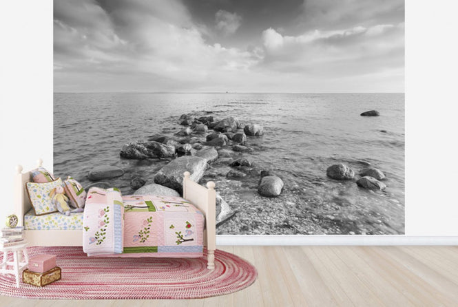 PHOTOWALL / Black and White Sea (e25098)