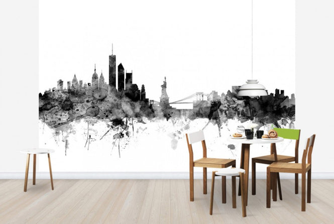 PHOTOWALL / New York Skyline Black (e25404)