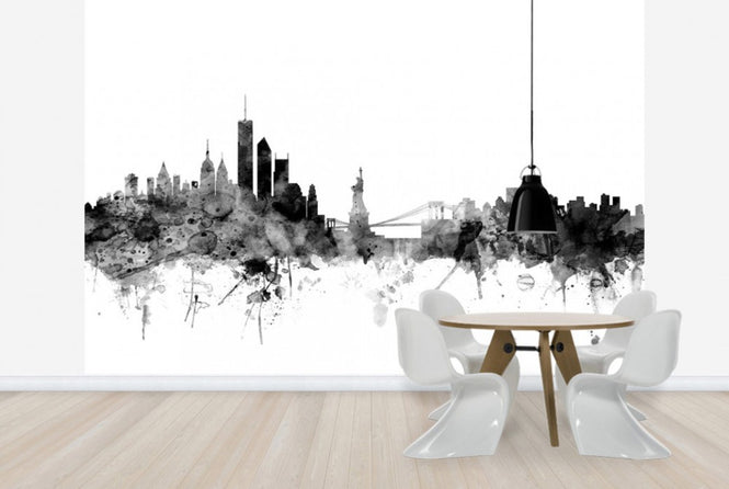 PHOTOWALL / New York Skyline Black (e25404)