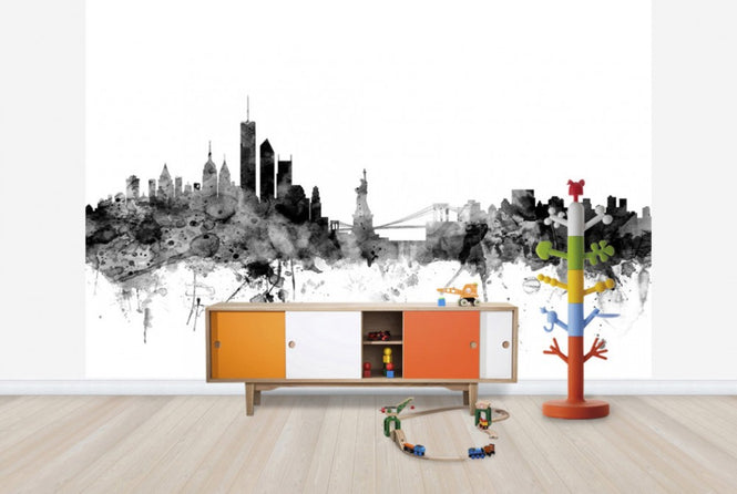 PHOTOWALL / New York Skyline Black (e25404)