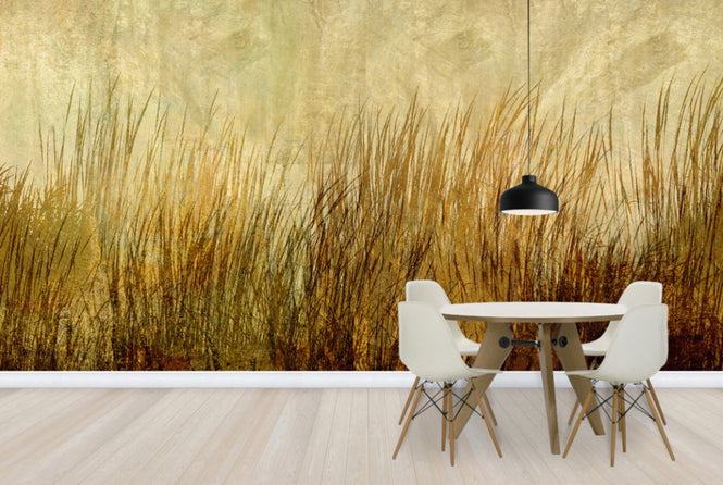 PHOTOWALL / Amber Grass Silhouette (e25724)