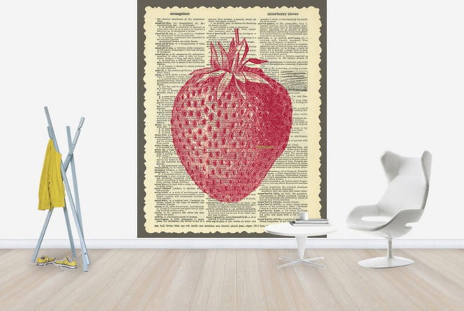 PHOTOWALL / Strawberry and Text (e29854)