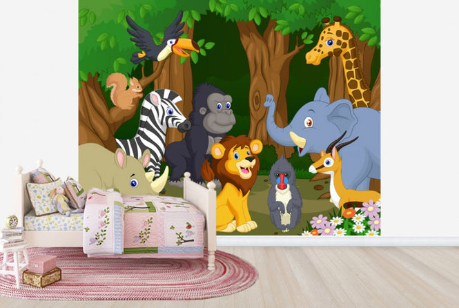 PHOTOWALL / Wild Animal Cartoon (e25823)