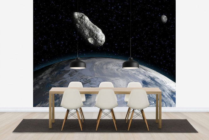 PHOTOWALL / Asteroid and Planet Earth (e25837)