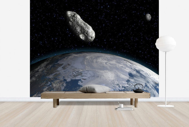 PHOTOWALL / Asteroid and Planet Earth (e25837)