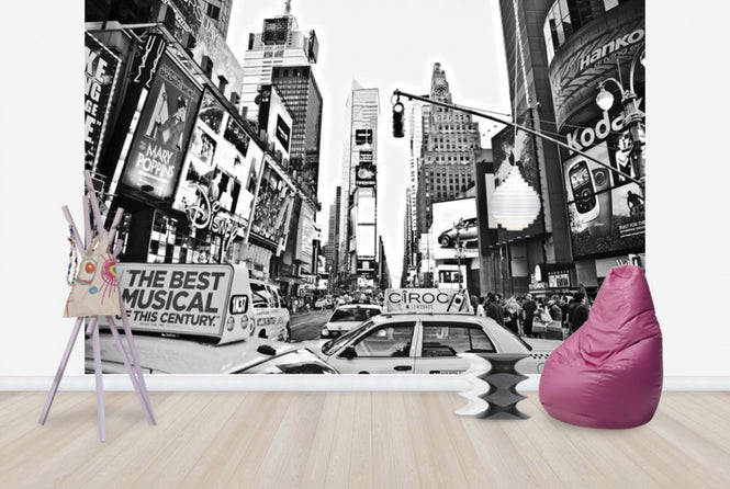 PHOTOWALL / Cabs in Times Square, New York (e30037)