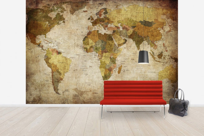 PHOTOWALL / Old Vintage World Map (e30158)