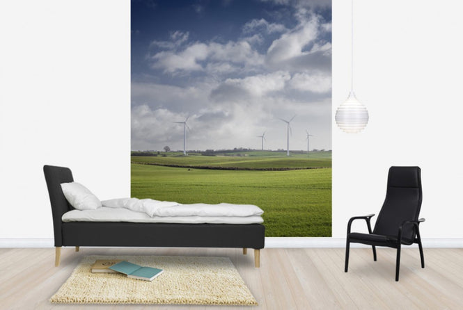 PHOTOWALL / Windmill in Green Fields of Skane, Sweden (e40565)