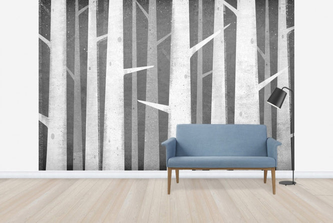 PHOTOWALL / Birches Winter Woods (e30335)