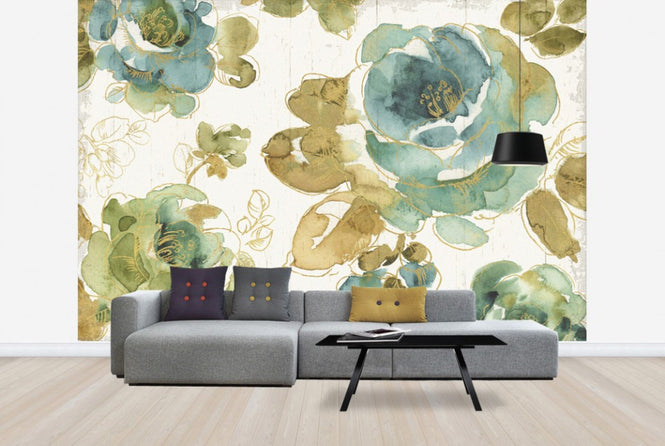 PHOTOWALL / My_Greenhouse Roses on Wood (e30383)