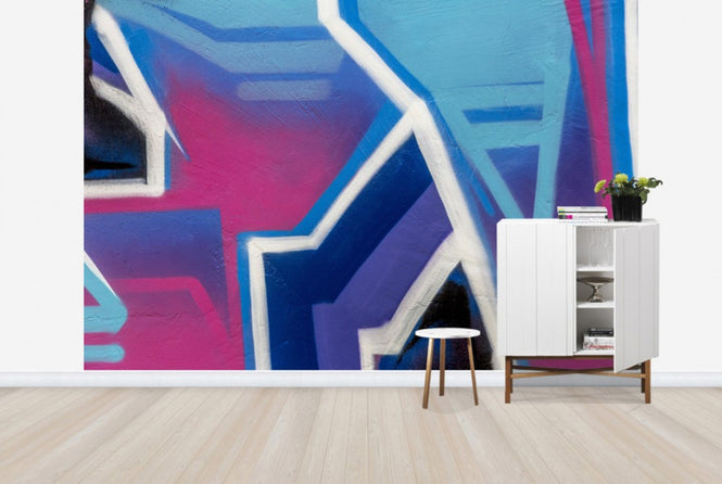 PHOTOWALL / Bright Cerise Graffiti (e40662)