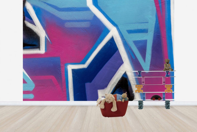 PHOTOWALL / Bright Cerise Graffiti (e40662)