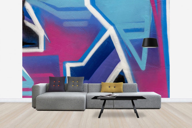 PHOTOWALL / Bright Cerise Graffiti (e40662)