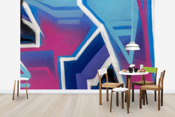 PHOTOWALL / Bright Cerise Graffiti (e40662)