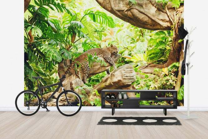 PHOTOWALL / Leopard Dozing in the Jungle (e40706)