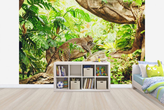 PHOTOWALL / Leopard Dozing in the Jungle (e40706)