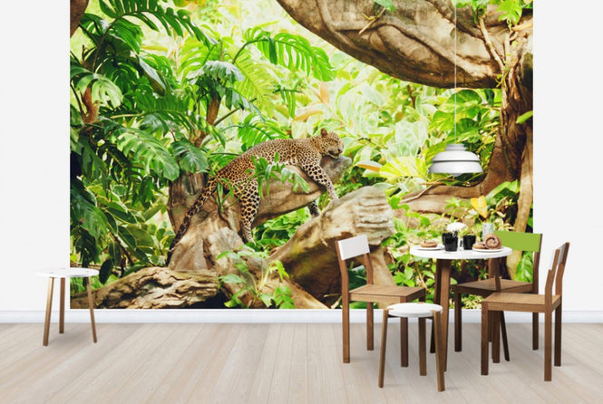 PHOTOWALL / Leopard Dozing in the Jungle (e40706)