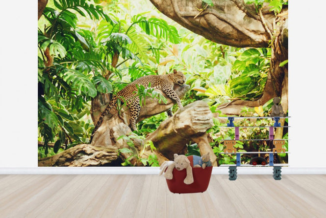 PHOTOWALL / Leopard Dozing in the Jungle (e40706)