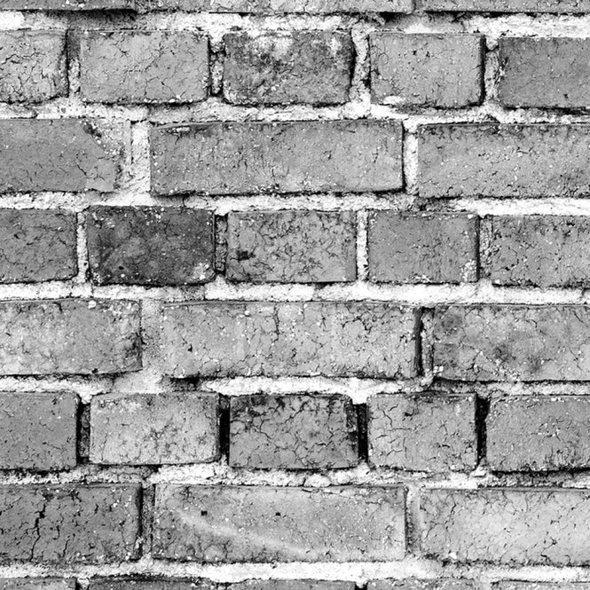 PHOTOWALL / Stockholm Brick Wall - Black and White (e30451)