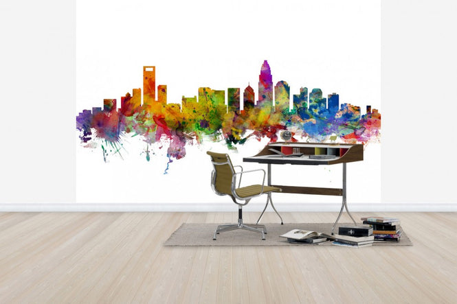 PHOTOWALL / Charlotte North Carolina Skyline (e30461)