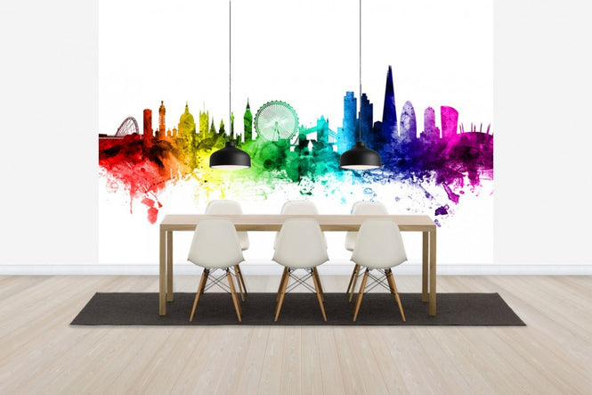 PHOTOWALL / London Skyline Rainbow (e30503)