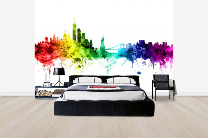 PHOTOWALL / New York Skyline Rainbow (e30506)