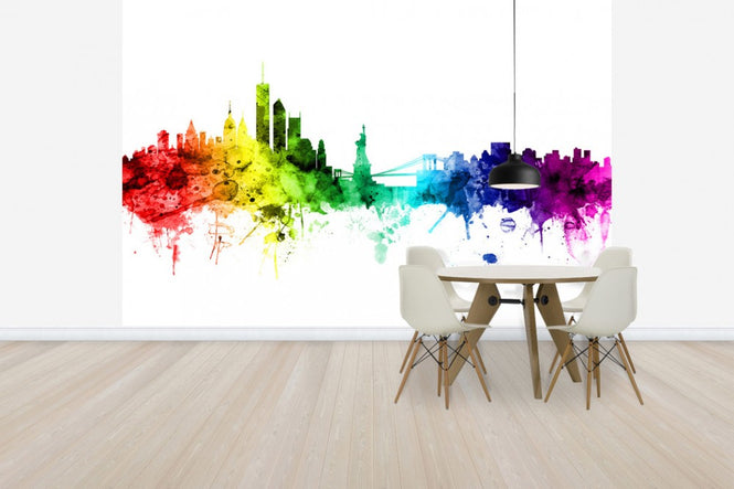 PHOTOWALL / New York Skyline Rainbow (e30506)