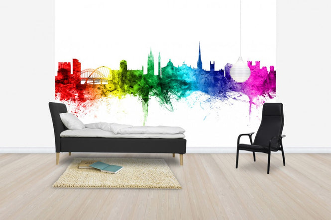 PHOTOWALL / Newcastle Skyline Rainbow (e30513)