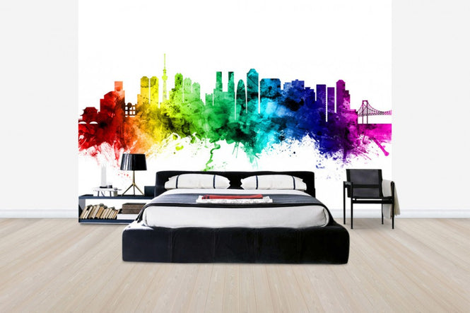 PHOTOWALL / Tokyo Skyline Rainbow (e30514)