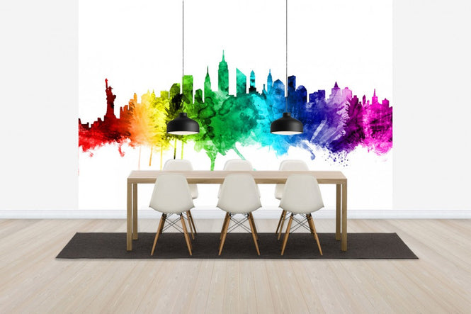 PHOTOWALL / New York Skyline Rainbow 2 (e30523)
