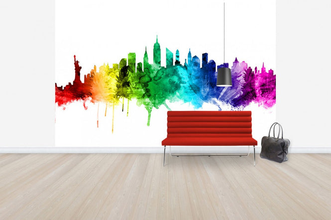 PHOTOWALL / New York Skyline Rainbow 2 (e30523)
