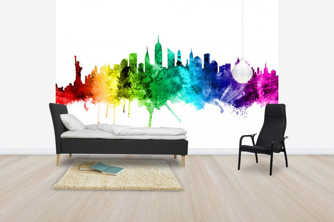 PHOTOWALL / New York Skyline Rainbow 2 (e30523)
